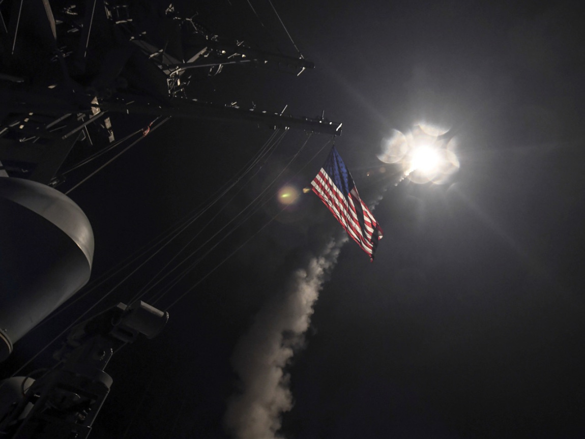 The guided-missile destroyer USS Porter participated in the U.S. missile strike on Syria this week.U.S. Navy / AP